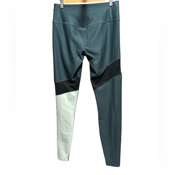 Nike DRI-FIT Dark Green/ Light Green / Black Leggings - Picture 3 of 3